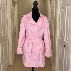 J Percy Pink Trench Coat
